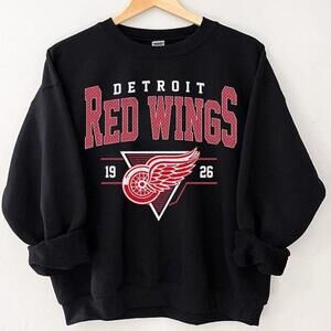 1926 90S Detroit Red Wings Shirt, Crewneck Detroit Red Wings Sweatshirt